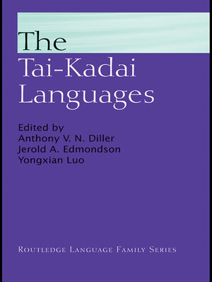 cover image of The Tai-Kadai Languages